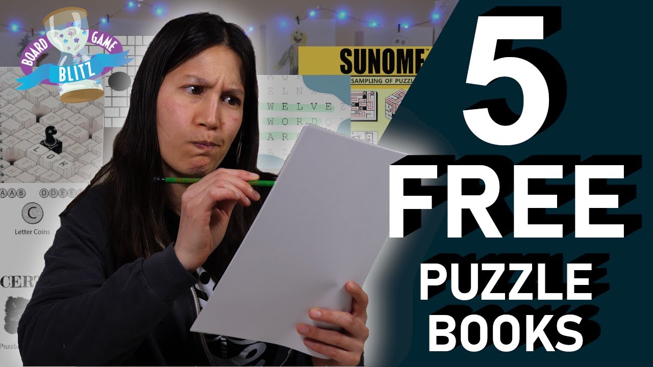 5 Great Puzzle Books you can print for FREE! | Free PnP Games