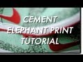 How To Custom Nike SB Cement / Elephant Print ...