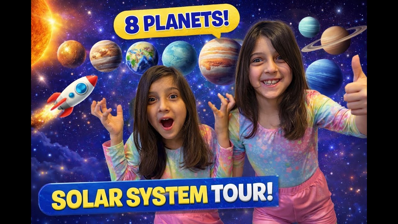 Solar System Tour for Kids 🌍🪐 | All 8 Planets Explained (Rocky vs Gas Giants!)