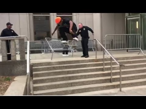 INSTABLAST! - Grinding COP LIGHTS!! Nosegrind Nollie Flip Triple Kink!! Graduation Gown Wallride!!