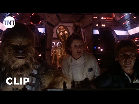 Star Wars: The Empire Strikes Back - The Millennium Falcon Escapes Exogorth [CLIP] | TNT