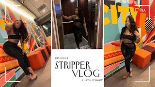 Ohio Stripper Vlogg| Dancing for a football player new club 2k weekend. 