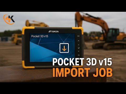 Topcon Pocket 3D V15 - How to Import a Job File