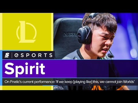 Spirit on Fnatic's recent performances: ‘If we keep [playing like] this, we cannot join Worlds’