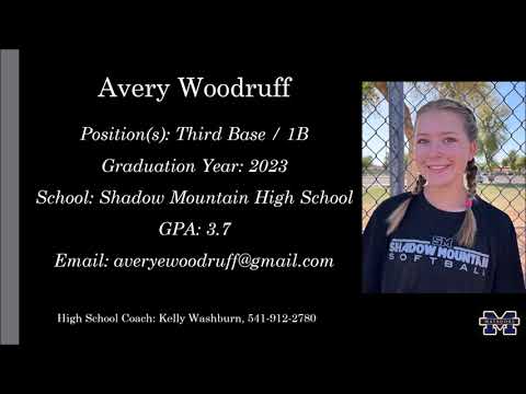 Avery Woodruff Softball Skills Video - 2023 3B 1B
