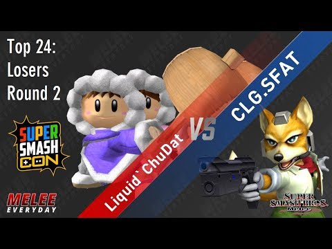 Super Smash Con 2017 - Liquid ` ChuDat (Ice Climbers) vs. CLG . SFAT (Fox) - SSBM - Top 24, LR2