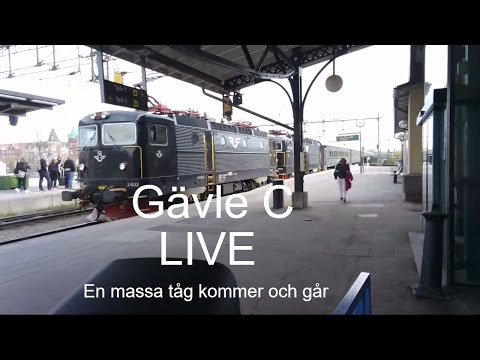 2017-05-18 Vi besöker Gävle C och kollar på tåg