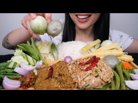 THAI FOOD PLATTER (ASMR EATING SOUNDS) LIGHT WHISPERS | SAS-ASMR