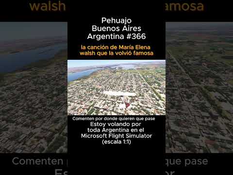Pehuajo, Buenos Aires desde el Microsoft Flight Simulator #pehuajo #buenosaires #msfs #joaha45
