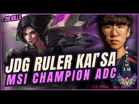 MSI CHAMPION JDG RULER Kaisa adc vs Draven | Challenger Lpl Pro Gameplay S13 Patch 13.18