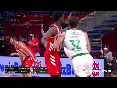 Crvena Zvezda mts Belgrade - Zalgiris Kaunas 69-75: Jordan Loyd (19 points)