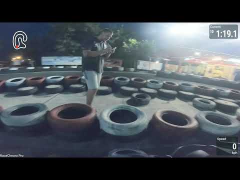 Gokart Vác négytusa - Bartha Pongrác time attack időmérő