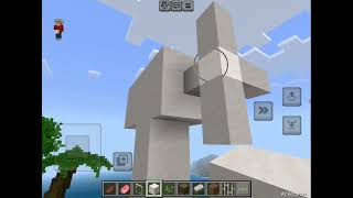 Building a wind turbine on project Earth Minecraft