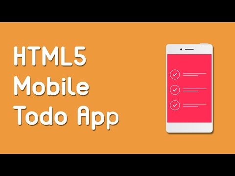 HTML5 Programming Tutorial | Learn HTML5 Mobile Todo App - Introduction