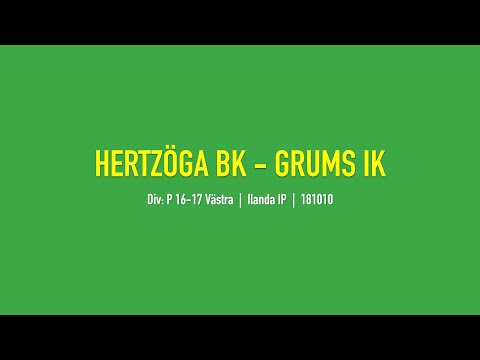 Hertzöga BK - Grums IK (P02, Ilanda IP, 181010)