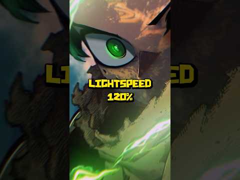 Deku’s Gets Lightspeed from his Last One for All Quirk: Gear Shift