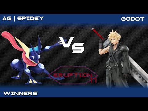 Eruption 11 Smash 4 - AG | Spidey(Greninja) vs Godot(Cloud) - Winners