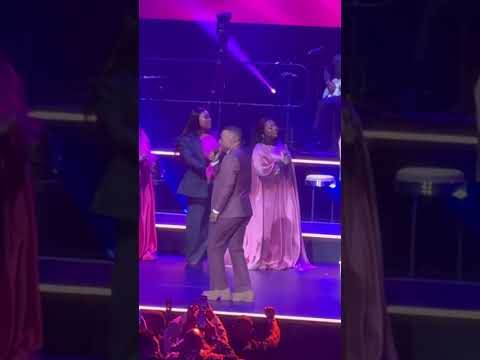 Takie Ndou takes on the stage at the recording of Spirit of Praise 12