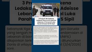 3 Prajurit TNI Terkena Ledakan IDF di El Adeisse Lebanon, 2 Personel Luka Parah Dirawat di RS Sipil