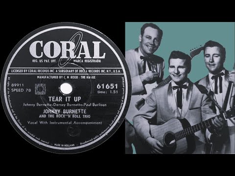 Johnny Burnette | Tear It Up | Coral 78 rpm | 1956 Holland