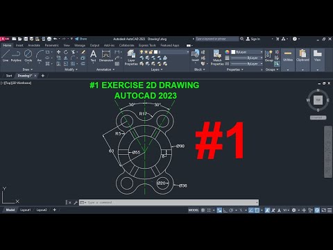 AutoCAD 2D exercise 1