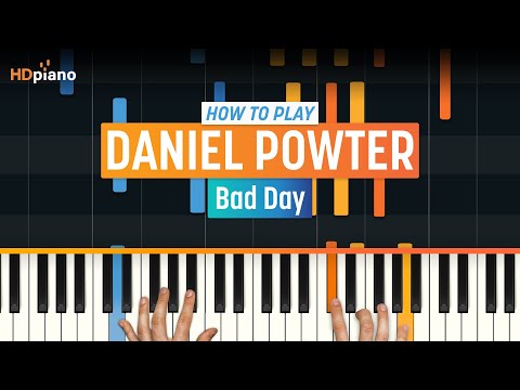 Bad Day - Daniel Powter piano tutorial