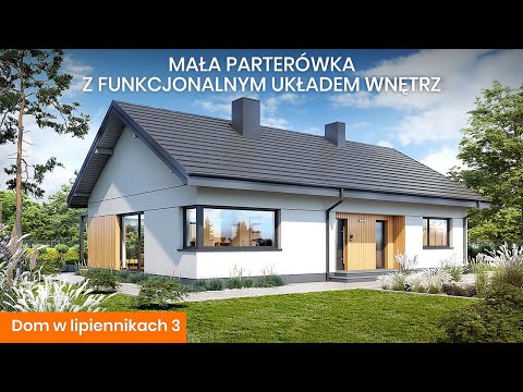 Dom w lipiennikach 3 – Mała parterówka z funkcjonalnym układem wnętrz - ARCHON+ Projekty Domów