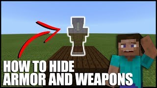 How To Hide Armor And Weapons In Minecraft (No commands/Mods/Ender Chest)
