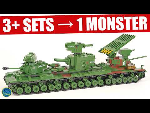 I Built a KV-6 MOC - 11 Gun Barrels - 8 Turrets