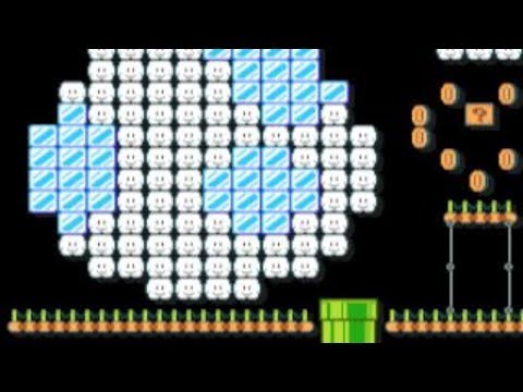 Yoshis Easier Chain Chomp Escape by FabioYT - SUPER MARIO MAKER - NO COMMENTARY 1bc