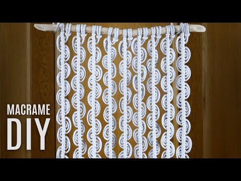 DIY Macrame Wall Hanging Leaves with Flower