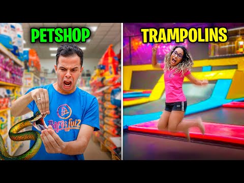 PASSAMOS O DIA NOS LUGARES MAIS ALEATÓRIOS E ISSO ACONTECEU!