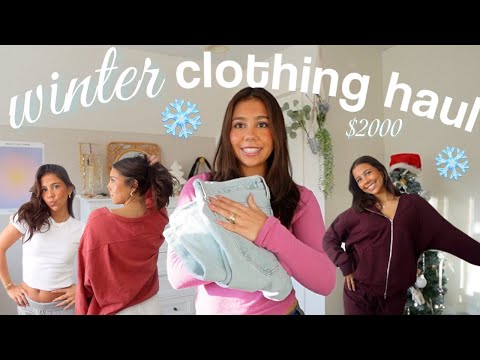 HUGE $2000 WINTER TRY ON CLOTHING HAUL (Princess Polly, Urban Outfitters, Free People, & more)