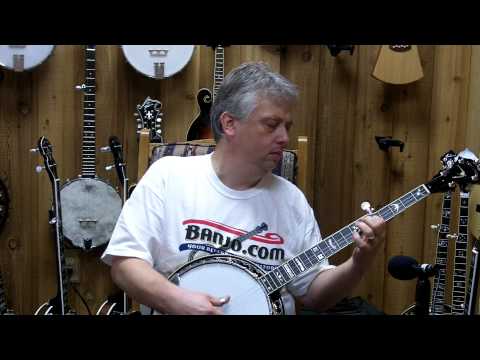 Banjo.com video: demo of a new Stelling Swallowtail 5 String Banjo