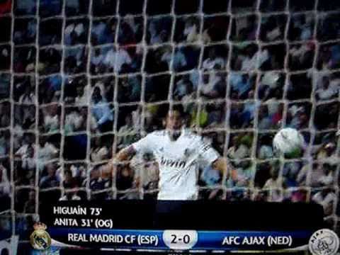 15/09/10 Real Madrid 2 : 0 Ajax UCL Resumen/Highlights