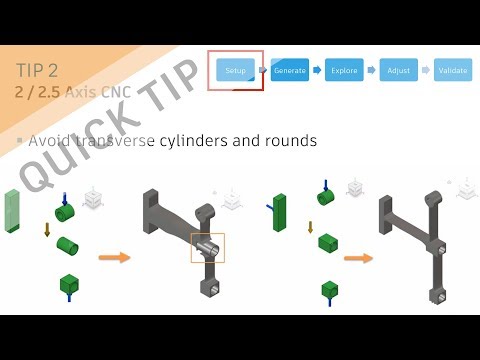 QUICK TIP: 2 & 2 5 Axis Manufacturing Restraints in Generative Design