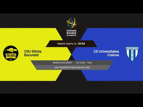 L1BM 2021-2022: CSU Știința București - Universitatea Craiova