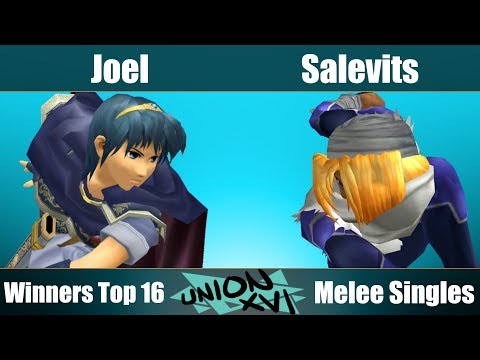 UnionXVI - Salevits (Sheik) Vs. Joel (Marth) - Winners Top 16 - Melee