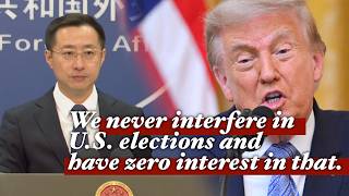 'False allegation and serious smear' China hits out at Trump election interference claim