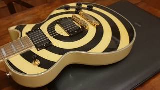 Video thumbnail for 2003 EARLY KOREAN EPIPHONE ZAKK WYLDE LES PAUL CUSTOM BULLSEYE EMG-HZ MADE IN KOREA UP CLOSE REVIEW by Essex Recording Studios
