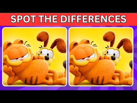 THE GARFIELD MOVIE SPOT THE DIFFERENCES|SPOT 3 DIFFENRENCES QUIZ