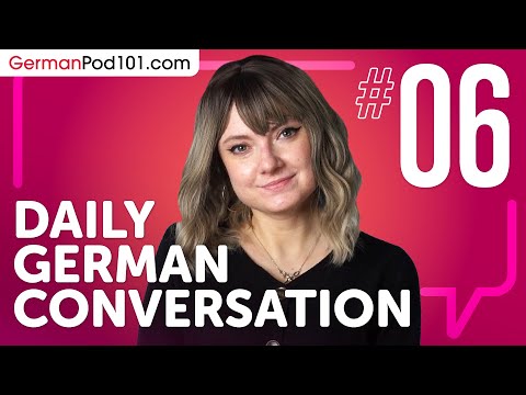 learn about verb conjugation in a formal conversation in German Daily German Conversations 01