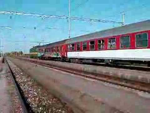 ZSSK 163 102 locomotive with a fast train