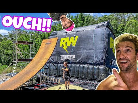 DOUBLE BACKFLIP GONE EXTREMELY WRONG || R Willy land ft Barzzy, rhys Rodgers & tommy dang