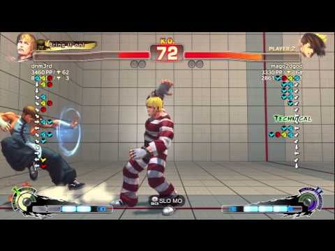 Super Street Fighter IV AE - dnm3rd (Cody) Vs Mago (Yang)