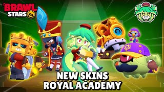 I PLAYED WITH THE NEW ROYAL ACADEMY SKINS! Are they amazing? #brawlstars