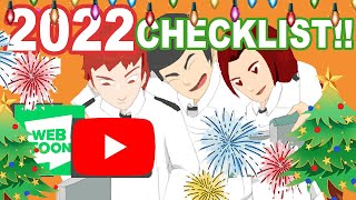 YOUTUBE WEBTOON 2022 TO DO LIST