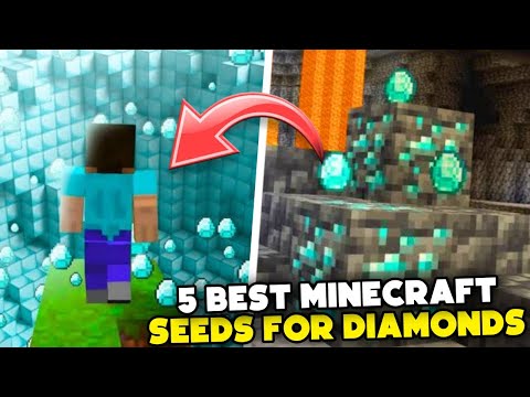 Mine Splatter - 5 BEST MINECRAFT SEEDS FOR DIAMONDS IN 2023! (1080P HD)
