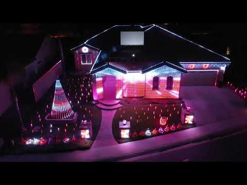 The Greatest Show Music to Christmas Lights - Peace Family Light Show