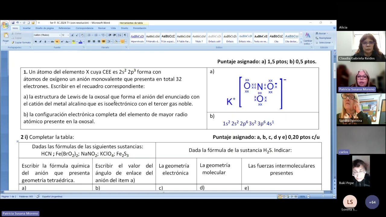 Química: Tutoría sincrónica de repaso para el 1er parcial (13/09/2024)